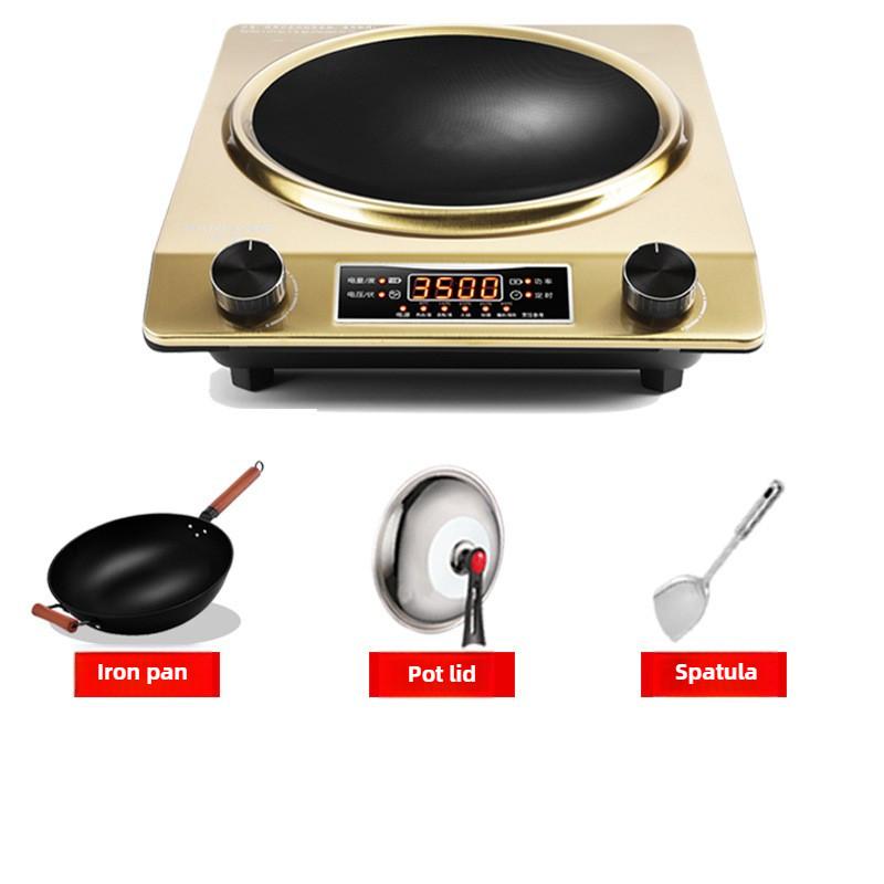 3500W Commercial High Power Concave Electromagnetic Stove Hotpot Stir Frying Induction Cooker Home Kitchen Cooking Appliances