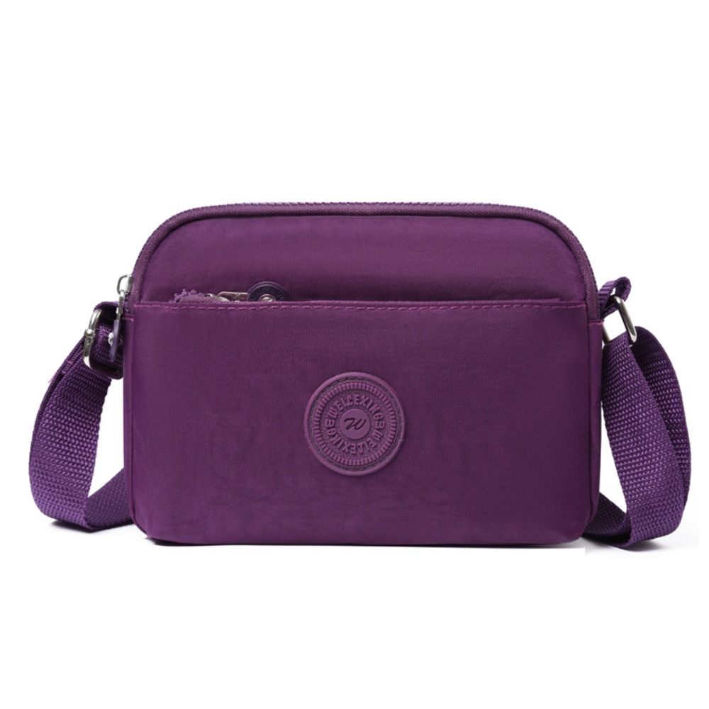 

Luxury Bag Women Nylon High Quality Messenger Bags Travel Solid Casual Crossbody Bag Female Shoulder Bag Wallet фіолетовий