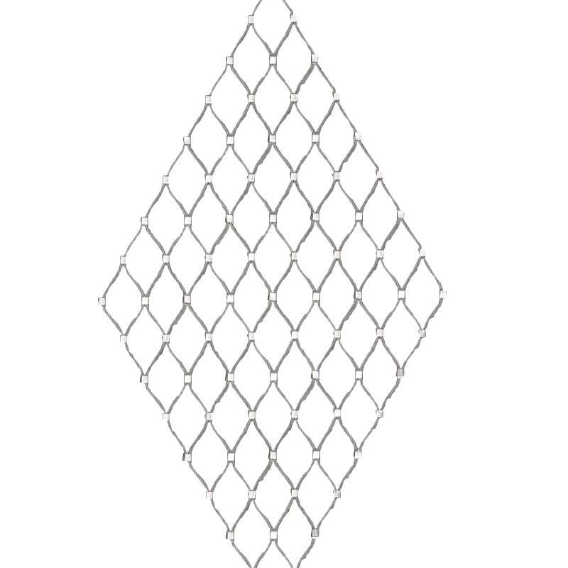 Rhombic Stainless Steel Woven Mesh High-Rise Fall Protection Net