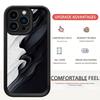 Black & White Sandstone Pattern iPhone 15/16/17 Case with Sky Eye Grooves