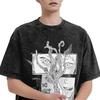 New Hikaru Died Man Clothing 100Cotton Washed Tshirt Casual Fashion Tee Y2K Retro O Neck Streetwear Women Oversized Casual Top