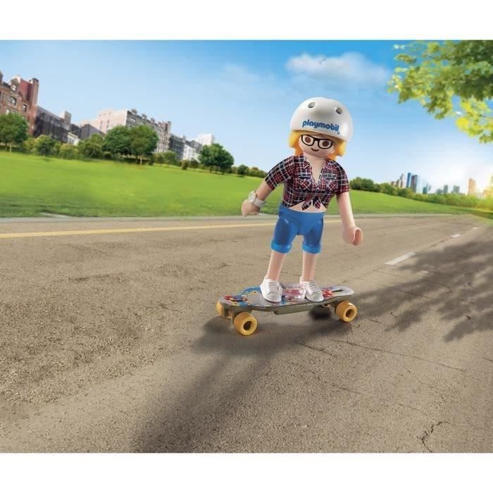 Playmobil special plus - skateuse - modèle avec accessoires de skate - pour enfants à partir de 4 ans