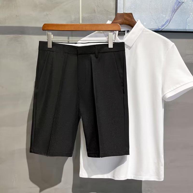 Men's Summer Slim Fit Light Casual White Shorts