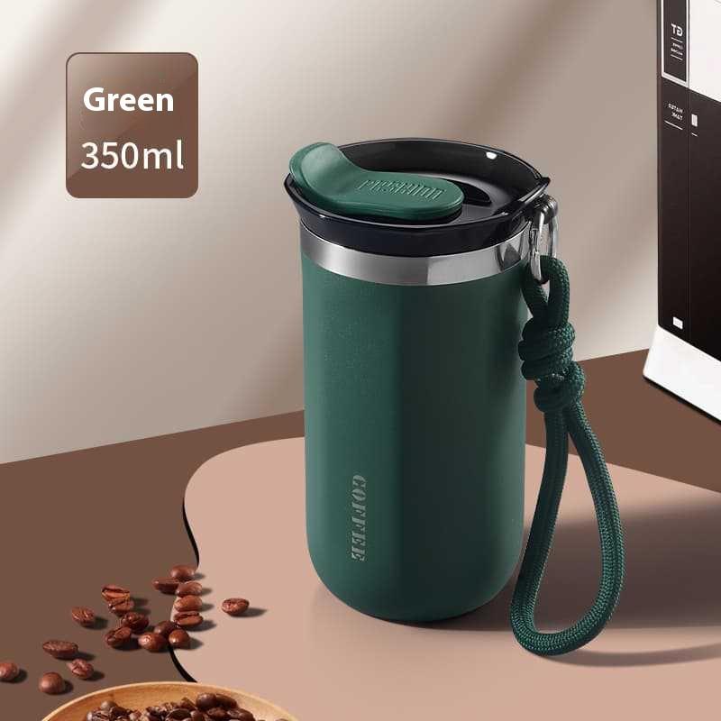 A Dual-purpose CoffeeHigh Appearance Standards Sealed and Leak-proof 304 Stainless Steel Insulated Cup Portable with A Handle