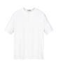 IL CORSO Ribbed Henley Neck Short Sleeve T-Shirt White