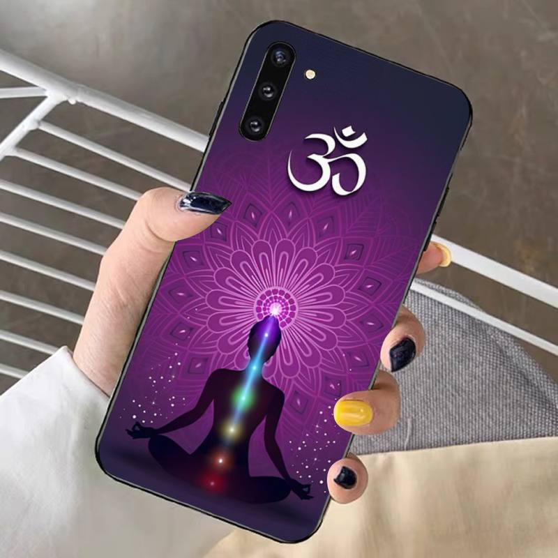 Mandala Chakra Yoga Phone Case for Samsung Note 5 7 8 9 10 20 Pro Plus Lite Ultra A21 12 72