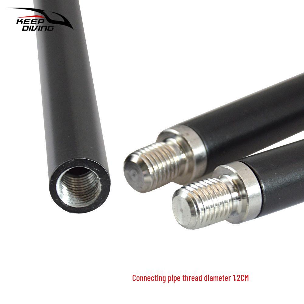 3-Section Aluminum Rod Spear: Portable Diving, Fishing & Hunting Gear with Single Barb for Underwater Use