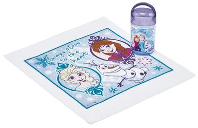 Skater Wet Towel Set with Made In Disney Case, Kids', Japan, Frozen, 25cm, Girls', OA5AG-A