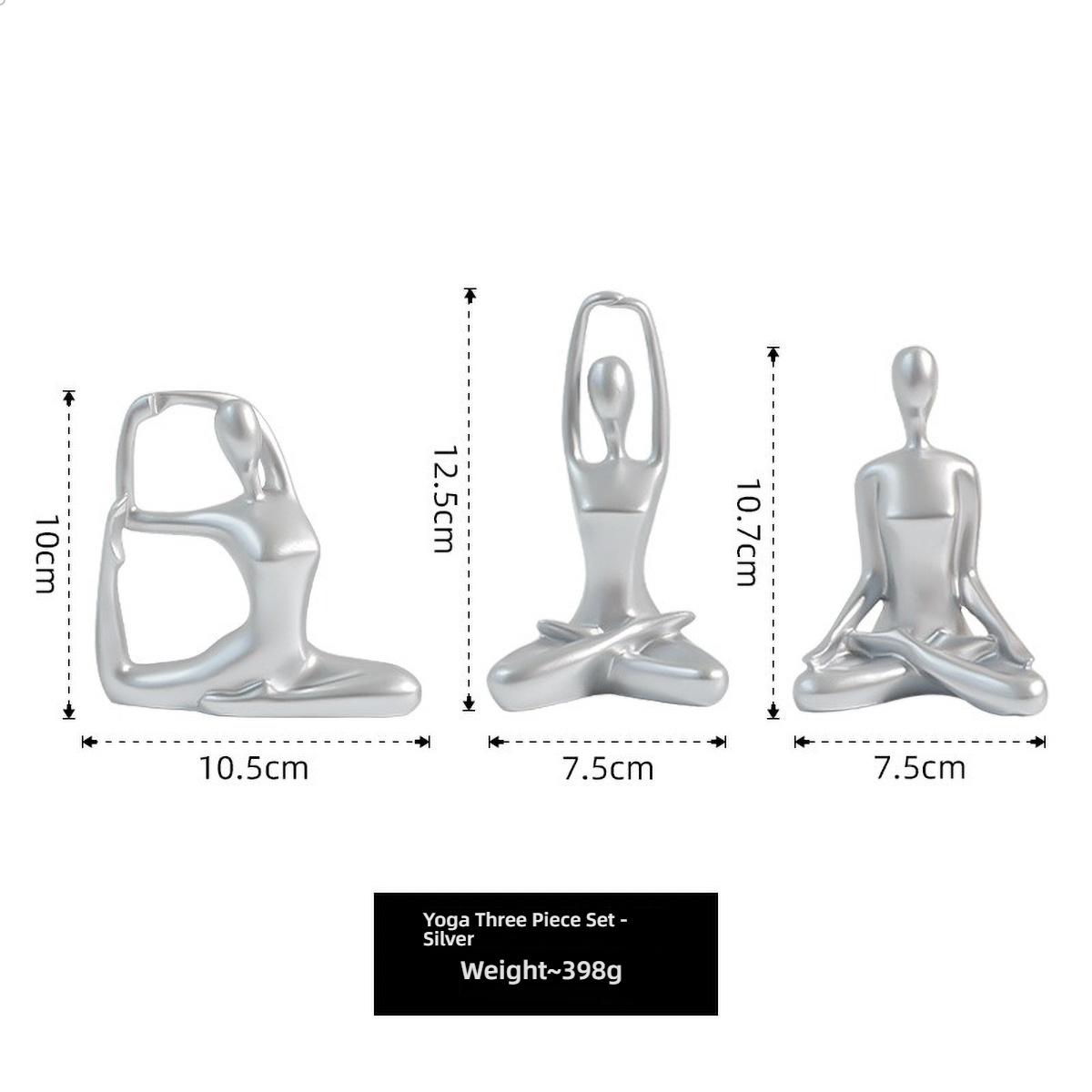 

Touch-Color Change Yoga Resin Statue - Deepen Backbends Sculpture for Living Room & Zen Study Decor