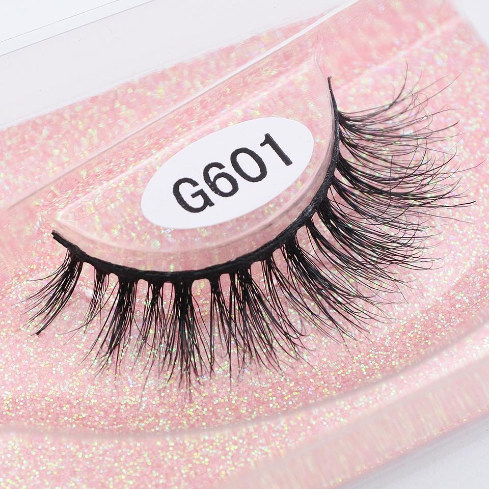 1 Pair Mink Lashes Wholesale Fluffy Natural Lashes Vendors Makeup 3d Mink Lashes