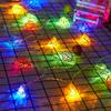 10/20 LEDs Fairy String Lights Battery Power Lights Leaves Garland Lamp For Festival Living Room Wedding Christmas Decoration