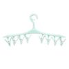 Multifunctional Plastic Hangers Underwear Socks Bra Hook Dryer Shelf 8 Clips