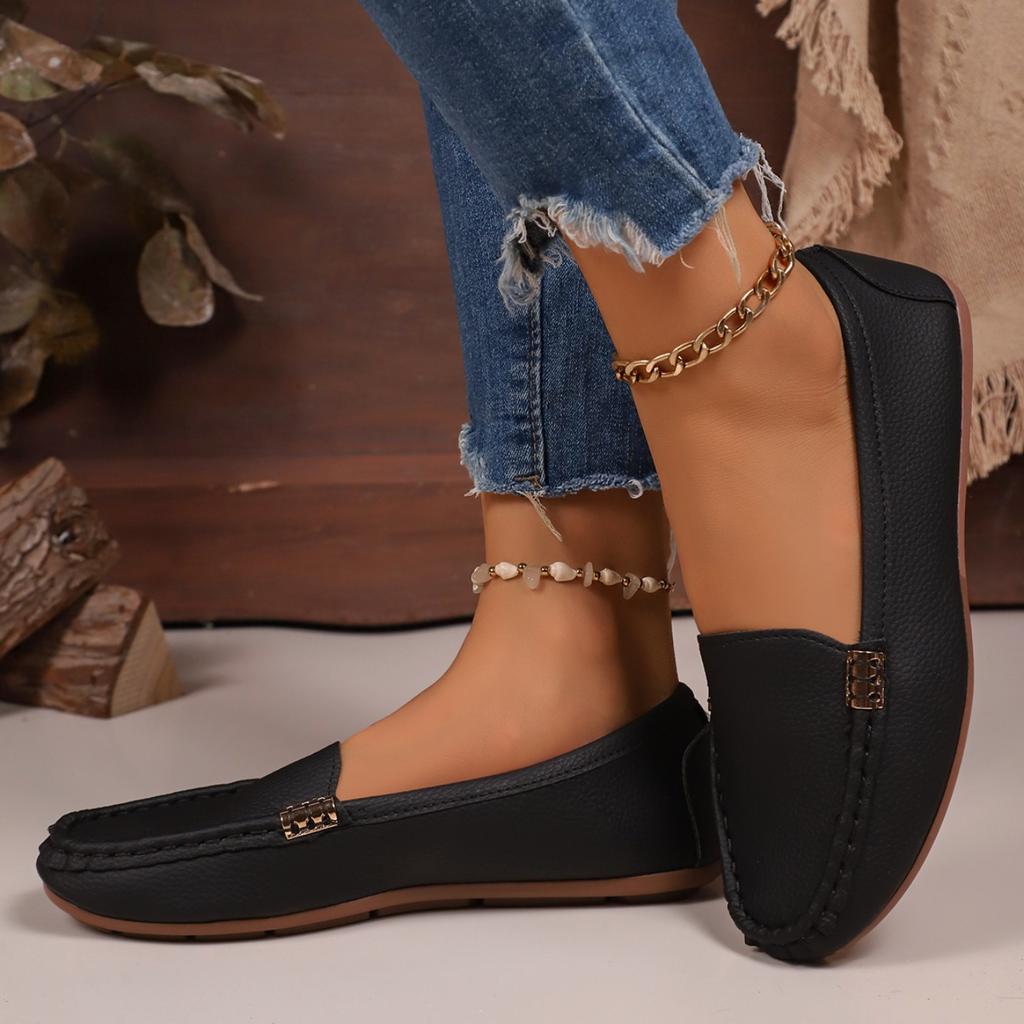 Damen Loafer Leichte Schuhe für Damen Bequeme Freizeit-Sneaker Zum Hineinschlüpfen Ballerinas Damen