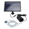 Solar Air Pump with 2 Bubble Stones with Hose 8W 10V 2400mAh ABS and Polysilicon Solar Oxygen Pump