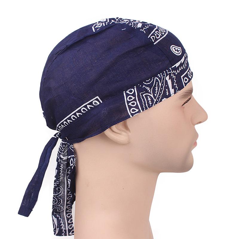 Baumwolle Radfahren Pirate Bandana Männer Frauen Headwraps Fahrrad Stirnband Kopftuch Schweiß Wicking Beanie Hip-Hop Turban Kopf Schal