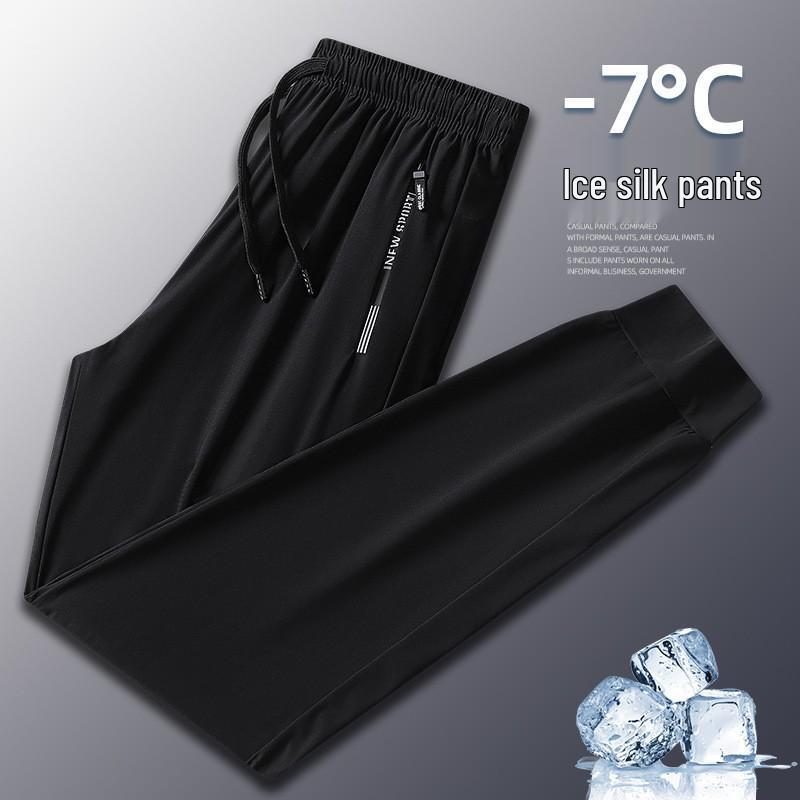 Men's Quick-Dry Ice Silk Four-Way Stretch Casual Pants