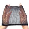 Stretchable Mesh Wig Cap Black Fishnet Wig Net Breathable Open Ended Hair Net for Wig Accessories