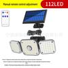 Solar LED Wall Lamp: Waterproof Outdoor Light with Human Motion Sensor for Garden and Garage.
