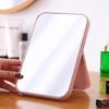 Portable Large Rectangular Vanity Makeup Mirror - Folding Tabletop Fashion Design