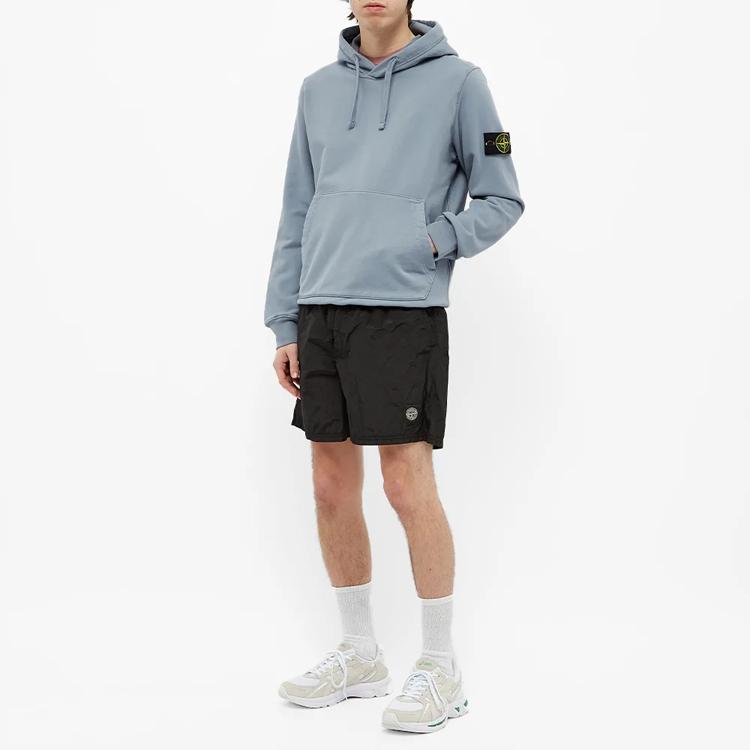 Stone Island Ss21 Dyed Logo Casual Hoodie Men hoodies Blue 741564151-V0046