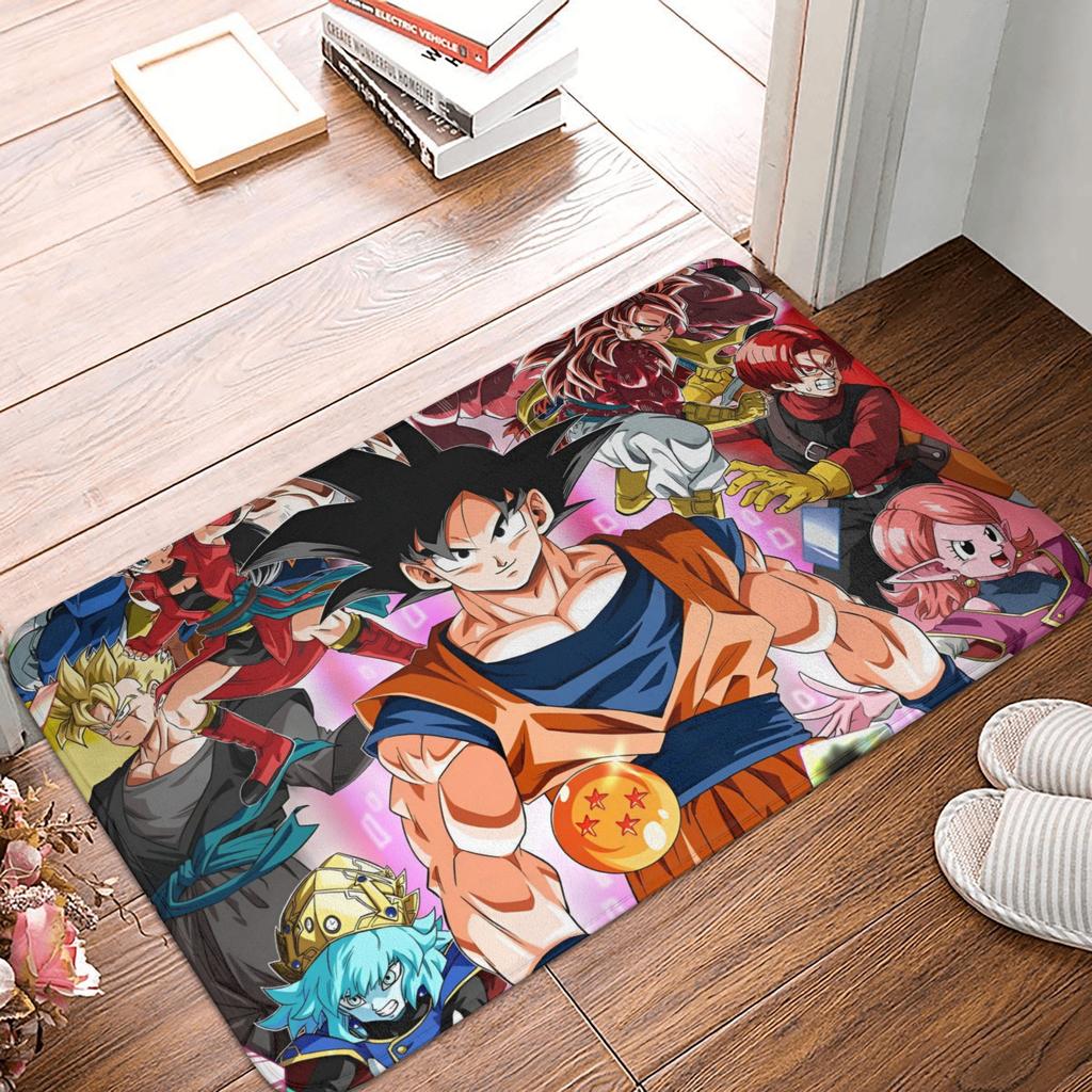 Goku Anime Dragon Ball Doormat Mat Anti-Slip  Kitchen Bathroom Toilet Rug Carpet 40*60cm