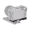 Aluminum L Bracket Quick Release Plate For R50V Camera Handgrip Holder 1/4in Hole with Wood Grip