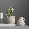 Simple Stone Pattern Small Flower Insert Ceramic Vase Creative Home Decoration Handicraft Ornament