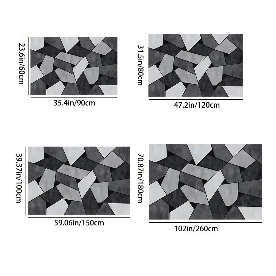 Modern Geometric Carpet for Living Room Decor Sofa Table Large Area Rugs Bedroom Bedside Foot Pad Hallway Balcony Floor Mat