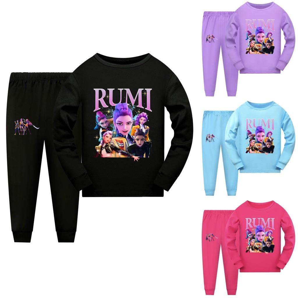 Kpop Demon Hunters Children Short Sleeve Shorts Pajama Set For Sleepwear And Family Comfort