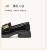 Bestu 25 Spring Fashion Metal Buckle Loafers Thick Heel Women's Single Shoes DC918AA5