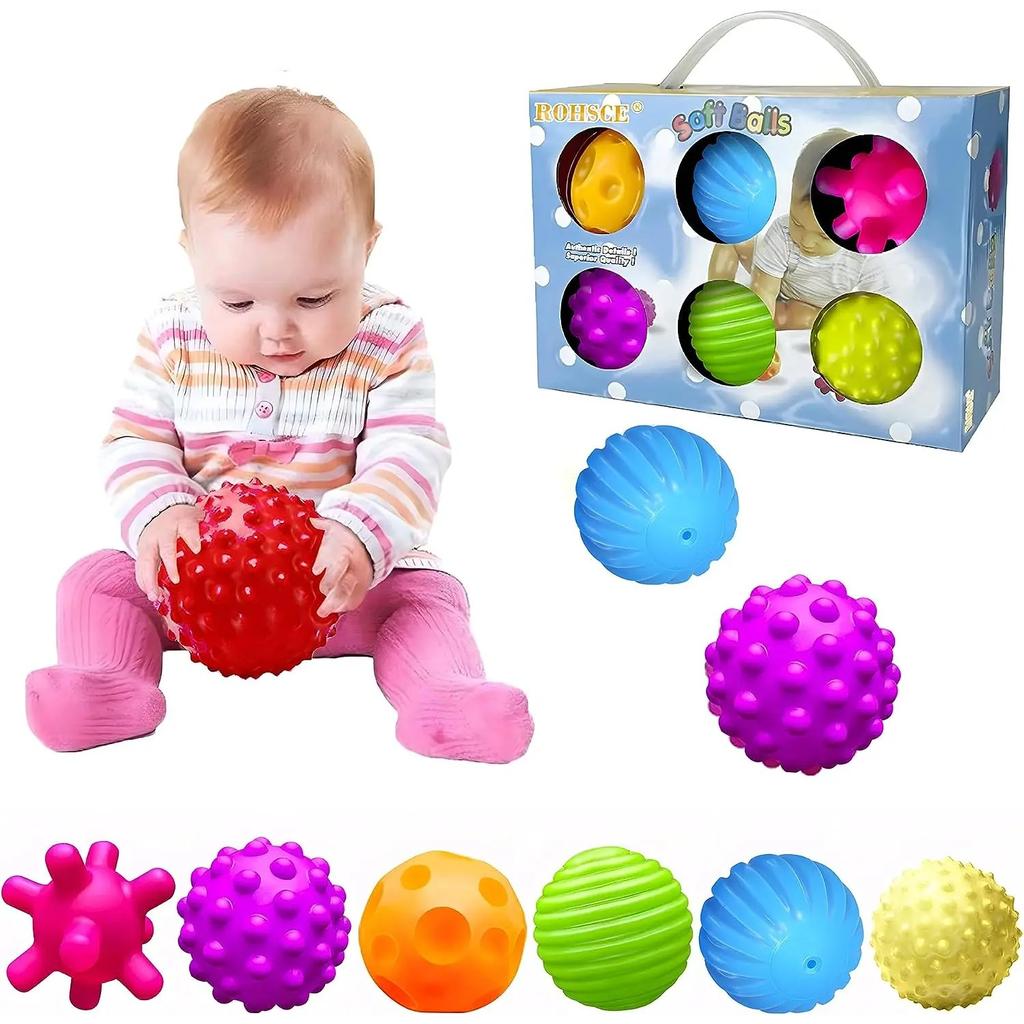 Sensory Balls for Baby Sensory Baby Toys 1 2 Years Old Activity Textured Multi Soft Ball Montessori Toys for Babies 6-12 Months