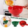 NEW Plastic Canned Funnel Wide Mouth Funnel Jars Folding Funnel with Long Neck Liquid Filling Funnels Household Kitchen Gadget
