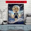 Mbappe Personalized Name Diamond Paintings Mosaic Wall Round Diamond Art Painting Kits Embroidery Crystal Accessories Frameless