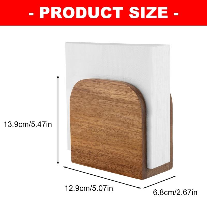Elegant Acacias Wood Napkin Stand For Restaurant Cafe And Home Use Handcrafted Paper Towel Holder