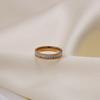 Fashion Sparkle Inlaid Zircon Popular Rose Gold Non-Fading Jewelry Ring