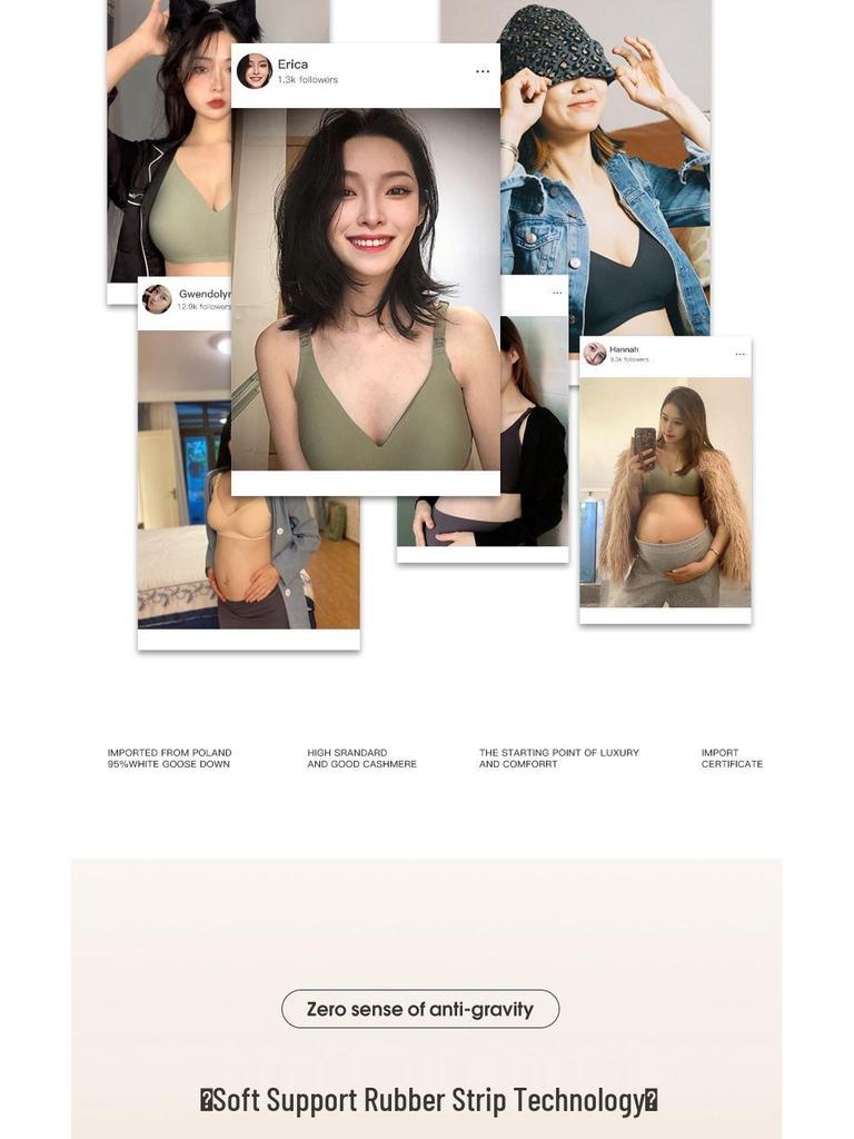 High-End Anti-Sag Nursing Bra - Summer Thin Style for Pregnant and Nursing Women