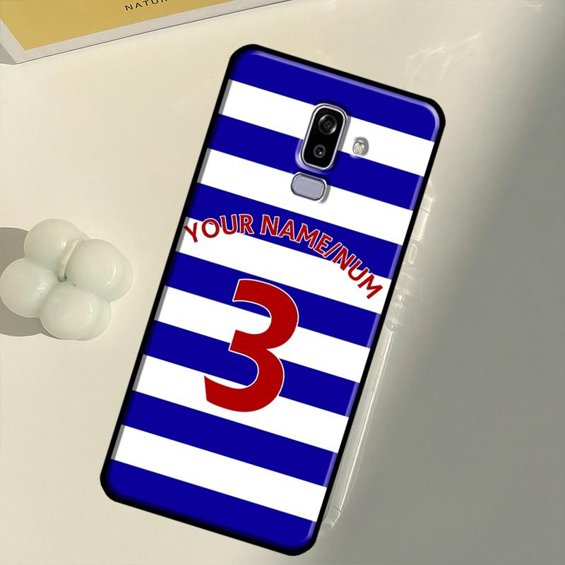 Personalised Football Number Strips Case For Samsung Galaxy A3 A5 J1 J3 J5 J7 2017 2016 J8 A7 A9 A6 A8 J4 J6 Plus 2018 Cover