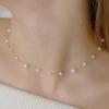 HAS HLD028 Silver Chain pearl necklace