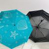1pc Oceanic Seashells Starfish Pattern Umbrella with Plastic Handle,Suitable for All Seasons Home Travel Outdoor UmbrellaDD1797