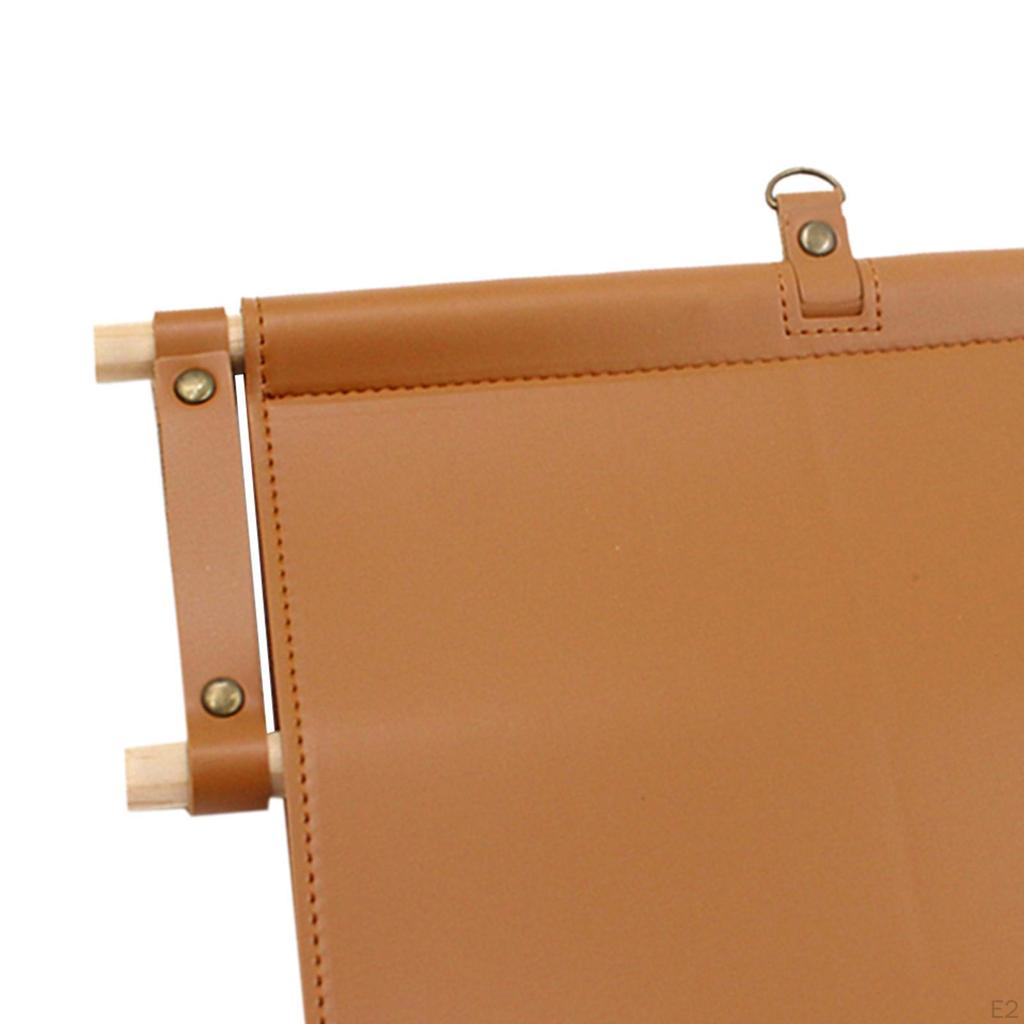 Holder, Creative PU Leather Toilet Tissue Roll Dispenser and Hangers Wall Mounted for