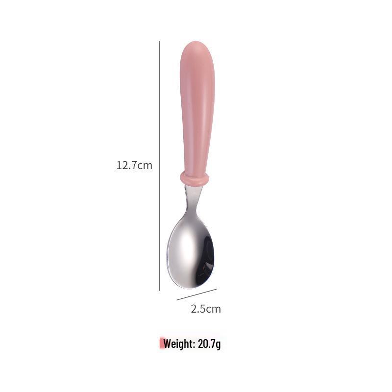 Přenosná jídelní sada pro děti z nerezové oceli 304: Dárková sada lžičky a vidličky pro miminko