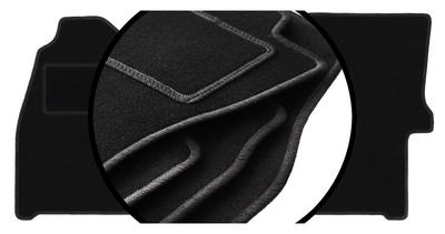 Juego completo de alfombrillas de terciopelo para: Furgoneta de reparto Mercedes Sprinter II (2006-2019)