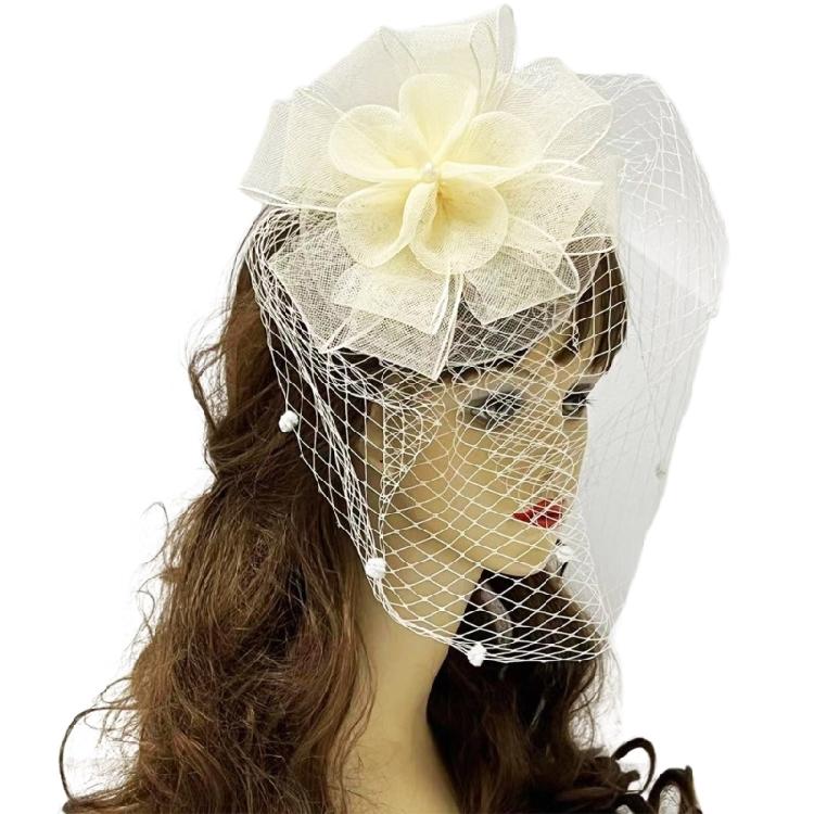 Fashionable Hair Decoration Flapper Headband With Mesh Flower Hairpin Masquerade Party Headpiece Great for Costume Event