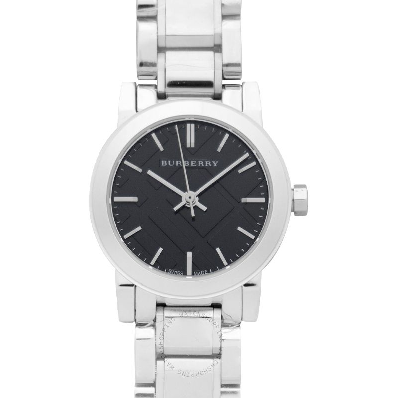 Burberry The City Black Dial Silver