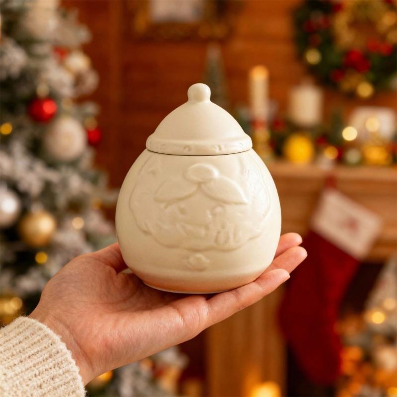 Santa Claus Silicone Mold For Christmas Crafts DIY Holiday Decorations Reusable Resin Jewelry Storage Container Tool