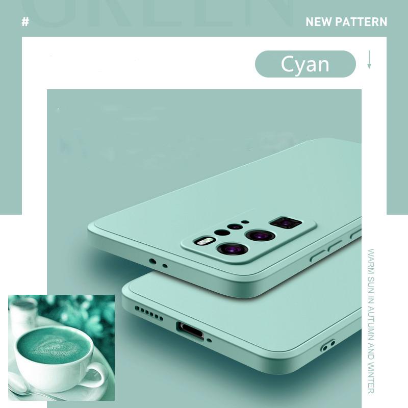 Liquid Silicone Soft Phone Case For Huawei P50 P40 P30 P20 Mate 40 20 30 Pro Honor 20 Nova 8 7 Shockproof Cover