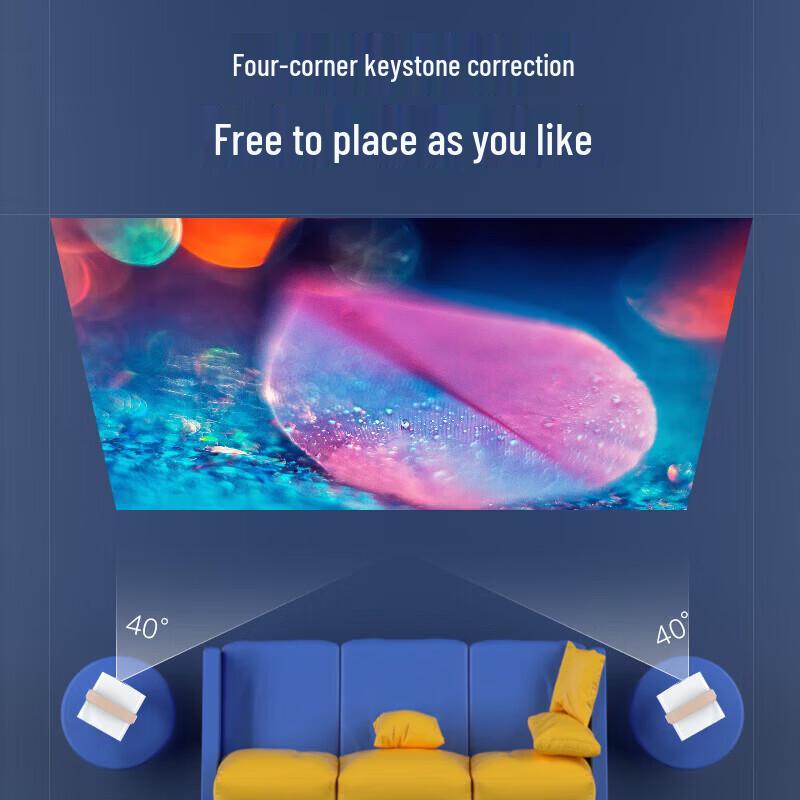 Kukeze Portable 1080P Wi-Fi Smart Projector (CN version)