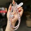 Decorative Phone Case Charm Beaded Mobile Phone Chain Anti-Lost String Chain for Women Girls Phone Decoration Pendant