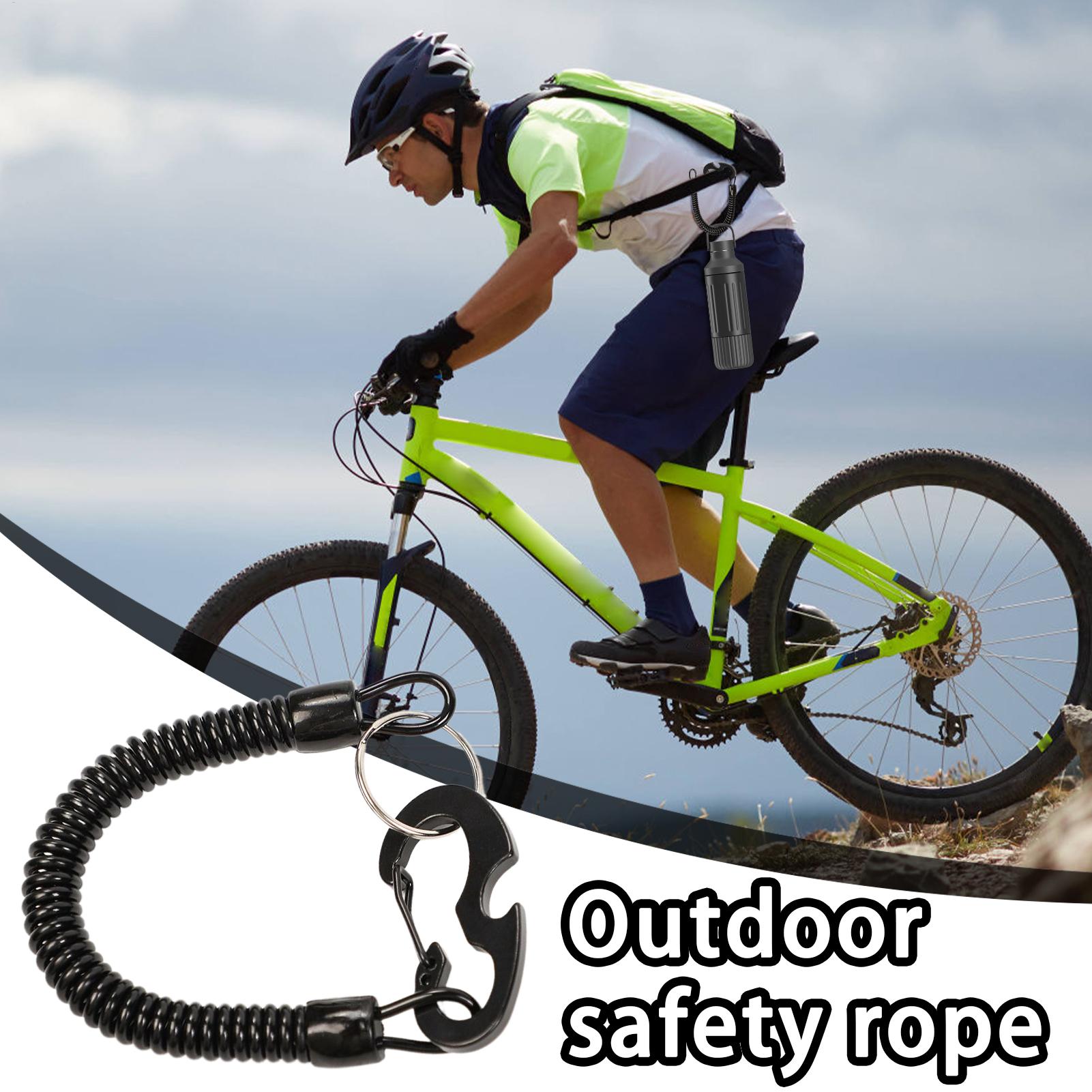 Lanyards For Keys With Carabiner Spring Lanyard Retractable Anti-Loss Stretchy Safety Strap For Backpack Kayak Fishing Scuba China Mainland