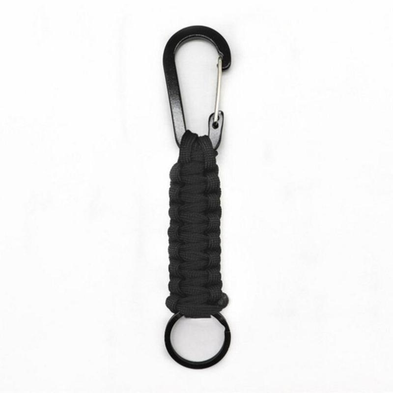 1PC EDC Umbrella Rope Safety Buckle Multiple Colors Outdoor Anti Loss Rope Hand Woven Mountain Buckle Climbing Lock Buckle